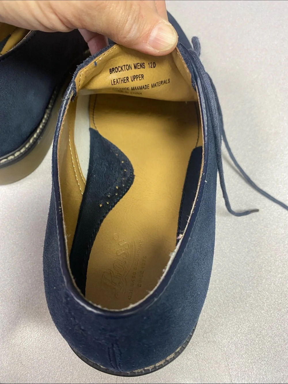 G.H. Bass & Co. Navy Suede Derby Shoes